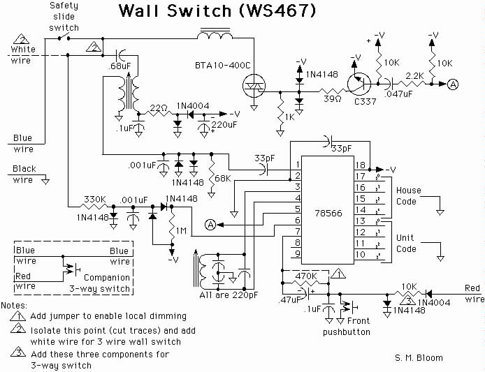 X10 Ws467 Wall Switch Module